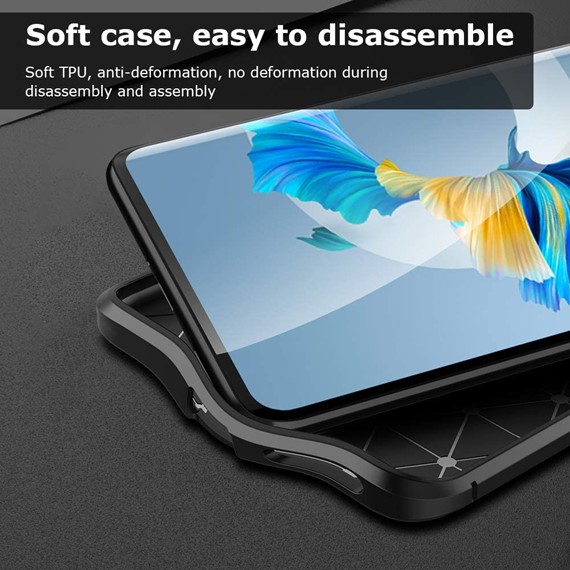 CaseUp Huawei Mate 40 Pro Kılıf Niss Silikon Siyah 4